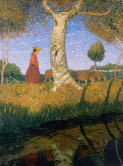 Sunny Autumn Day by Otto Modersohn